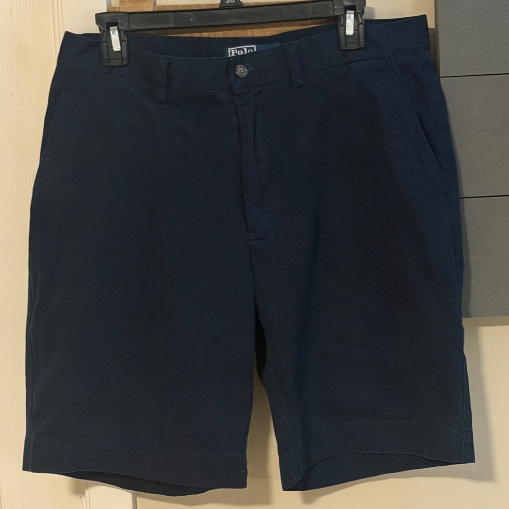 Polo by Ralph Lauren Men's Navy Flat Front Shorts
